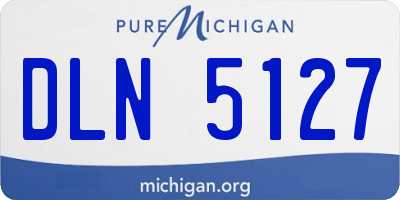 MI license plate DLN5127