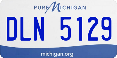 MI license plate DLN5129