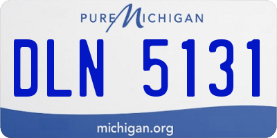 MI license plate DLN5131