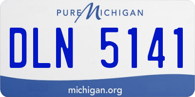MI license plate DLN5141