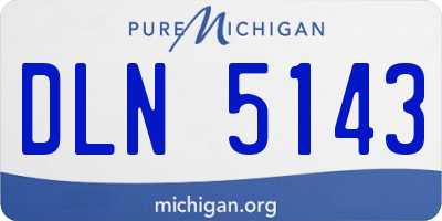MI license plate DLN5143
