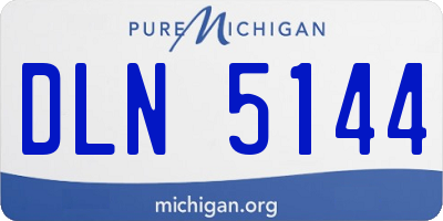 MI license plate DLN5144