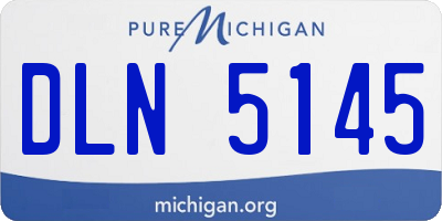 MI license plate DLN5145