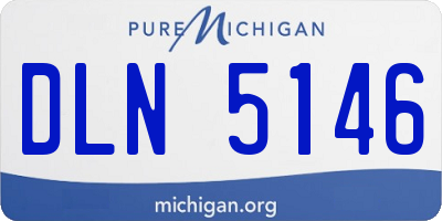 MI license plate DLN5146