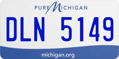 MI license plate DLN5149
