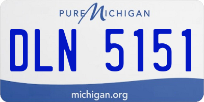 MI license plate DLN5151