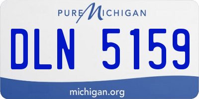 MI license plate DLN5159