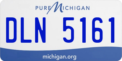 MI license plate DLN5161