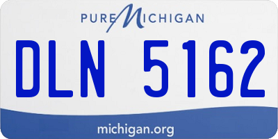 MI license plate DLN5162