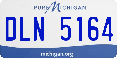 MI license plate DLN5164