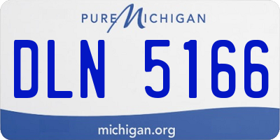 MI license plate DLN5166