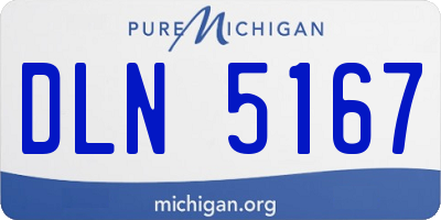 MI license plate DLN5167