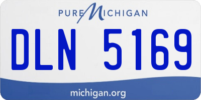 MI license plate DLN5169