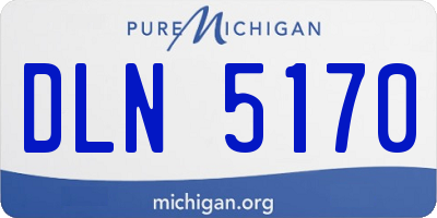 MI license plate DLN5170