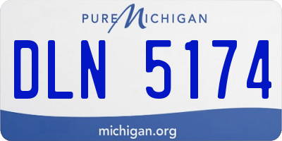 MI license plate DLN5174