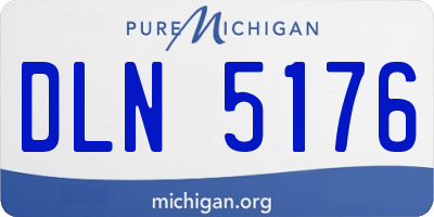 MI license plate DLN5176