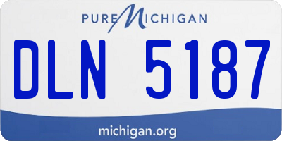 MI license plate DLN5187