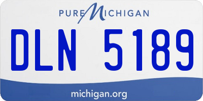 MI license plate DLN5189