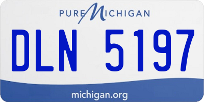 MI license plate DLN5197