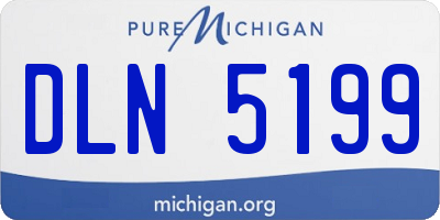 MI license plate DLN5199