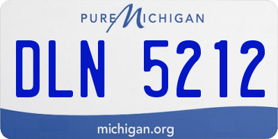 MI license plate DLN5212