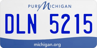 MI license plate DLN5215