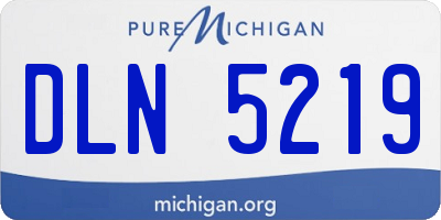 MI license plate DLN5219