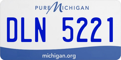 MI license plate DLN5221