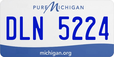 MI license plate DLN5224