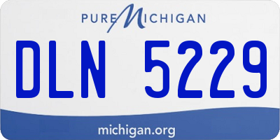 MI license plate DLN5229