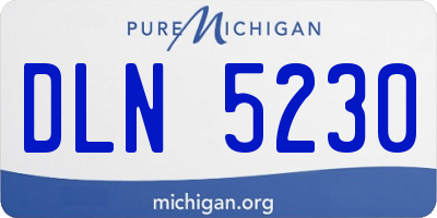 MI license plate DLN5230
