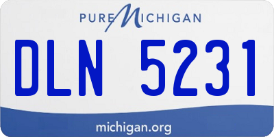 MI license plate DLN5231