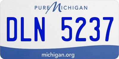 MI license plate DLN5237