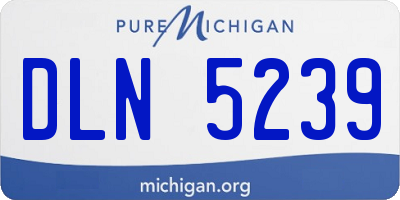 MI license plate DLN5239