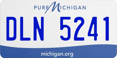 MI license plate DLN5241