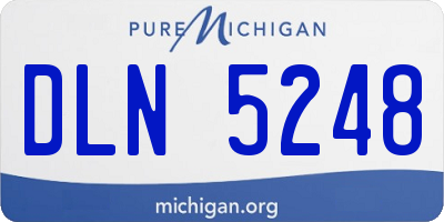 MI license plate DLN5248