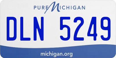 MI license plate DLN5249