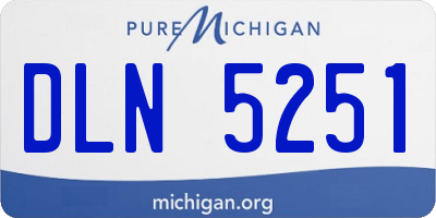 MI license plate DLN5251