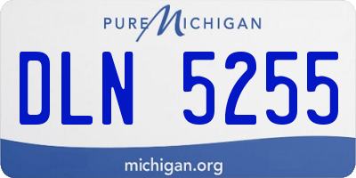 MI license plate DLN5255