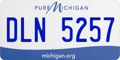 MI license plate DLN5257