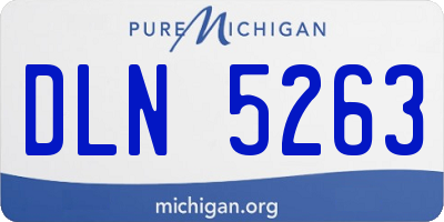 MI license plate DLN5263