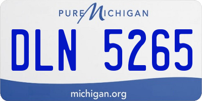 MI license plate DLN5265