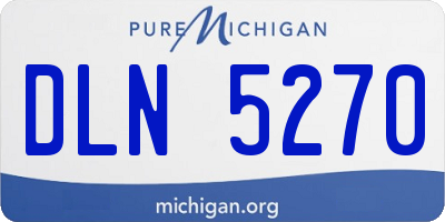 MI license plate DLN5270