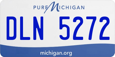 MI license plate DLN5272