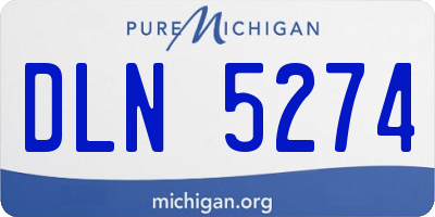 MI license plate DLN5274