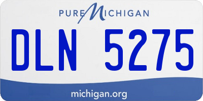 MI license plate DLN5275