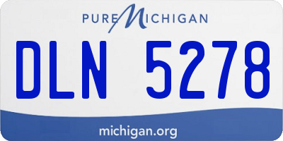 MI license plate DLN5278