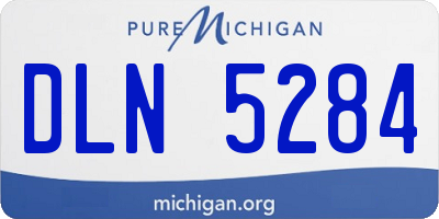 MI license plate DLN5284