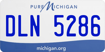 MI license plate DLN5286