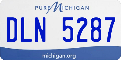 MI license plate DLN5287